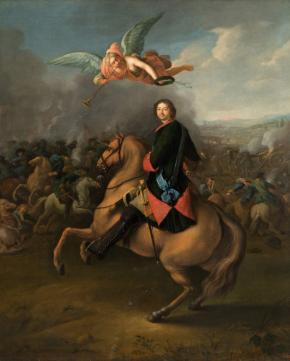 Peter I at the Battle of Poltava