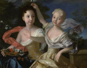 Portrait of Tsarevna Anna Petrovna and Tsarevna Elizabeth Petrovna